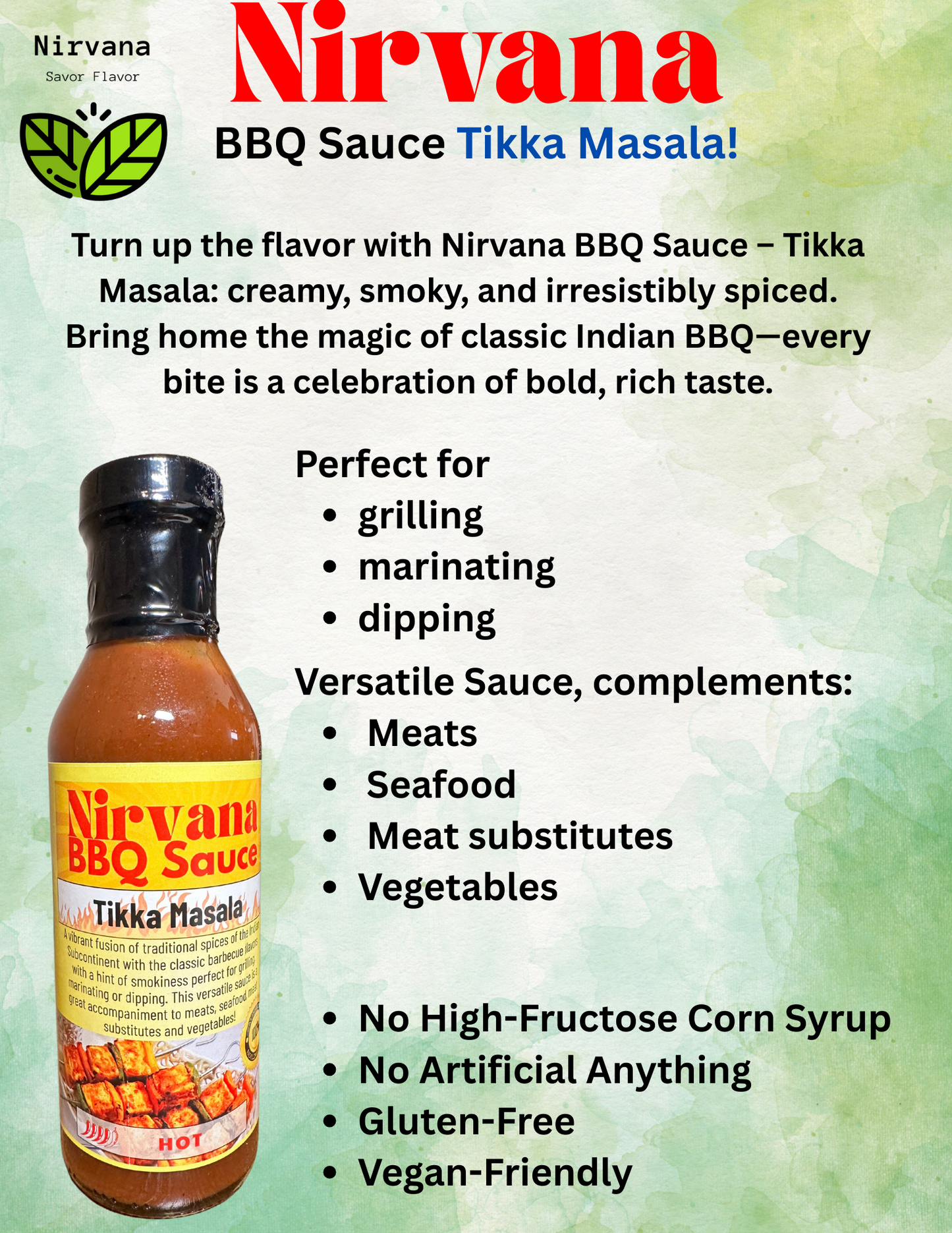 Nirvana BBQ Sauce - Tikka Masala